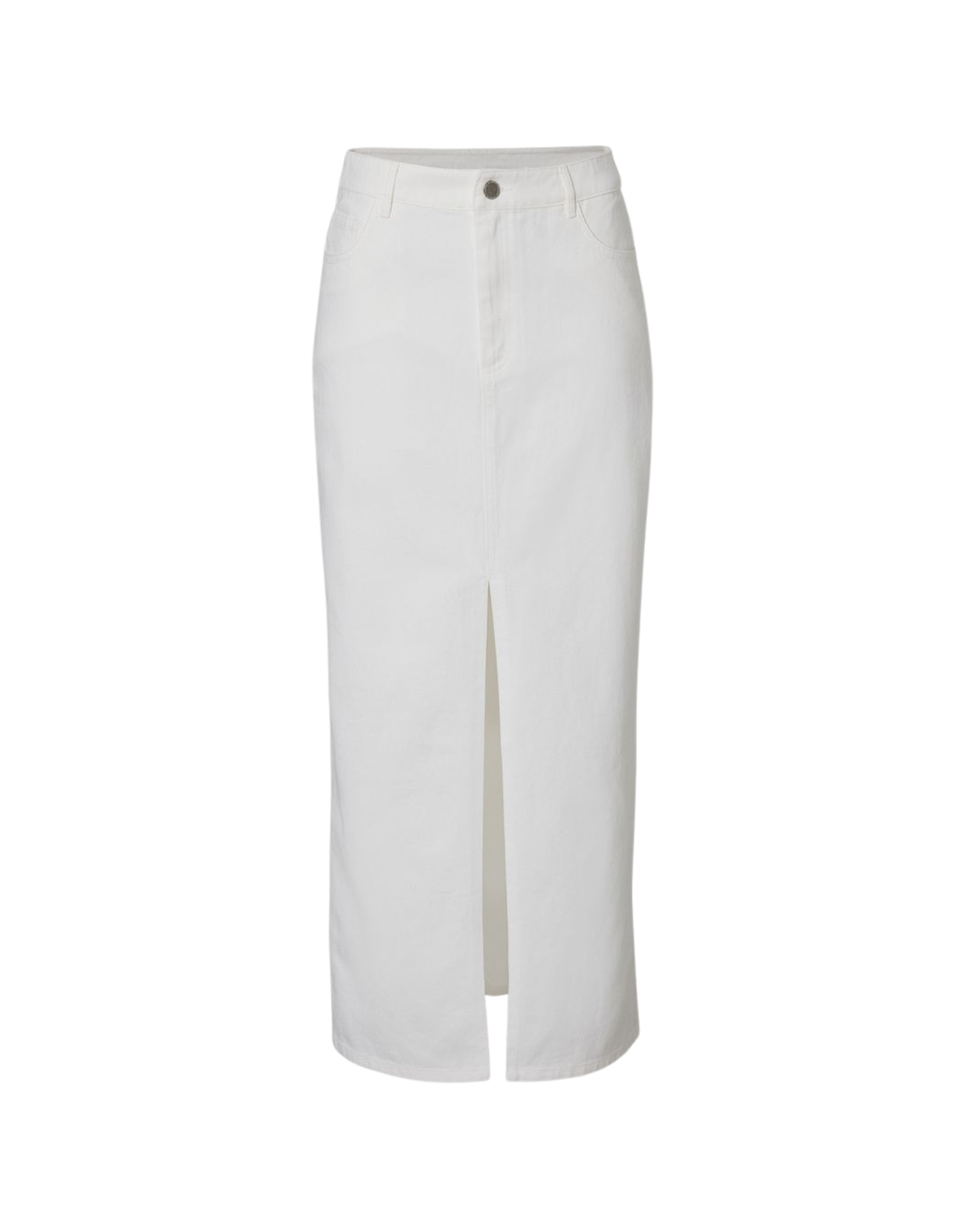 Jupe Longue Femme Blanche – Coupe Droite Élégante & Style Parisien