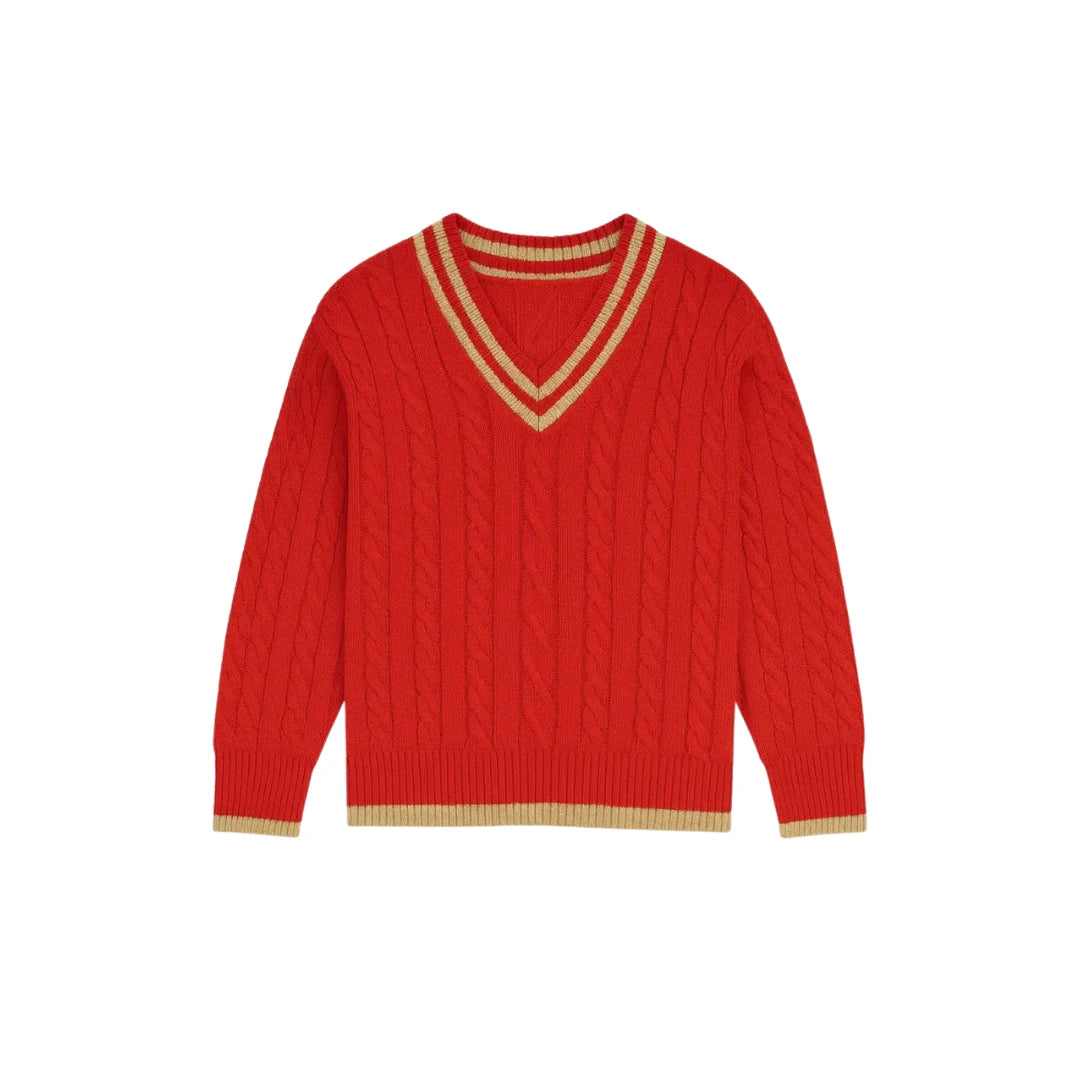 Pull Col V en Maille