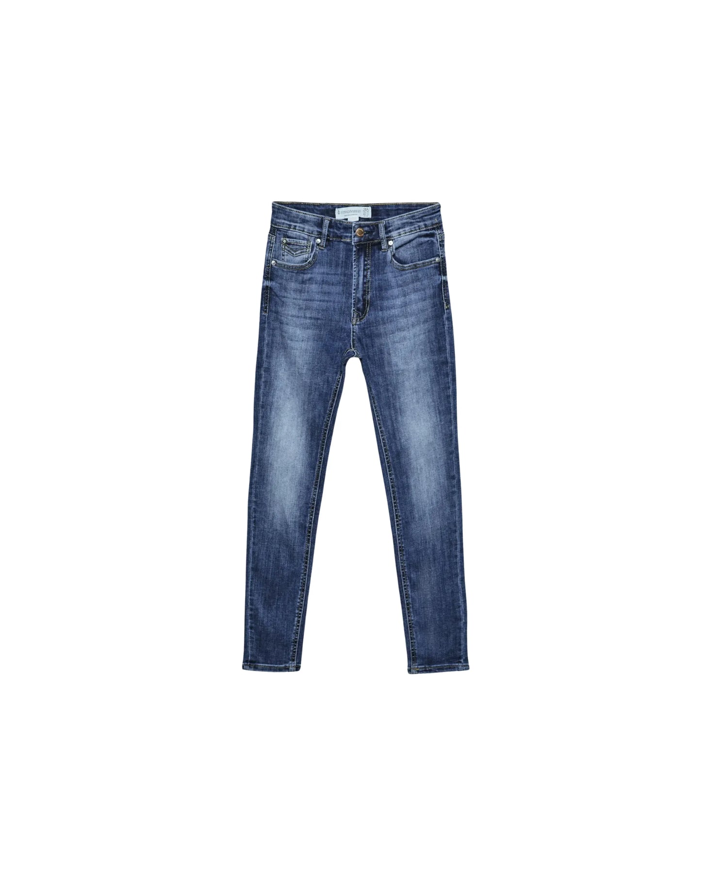 Jean Slim Femme Bleu Denim – Coupe Ajustée & Élégance Quotidienne