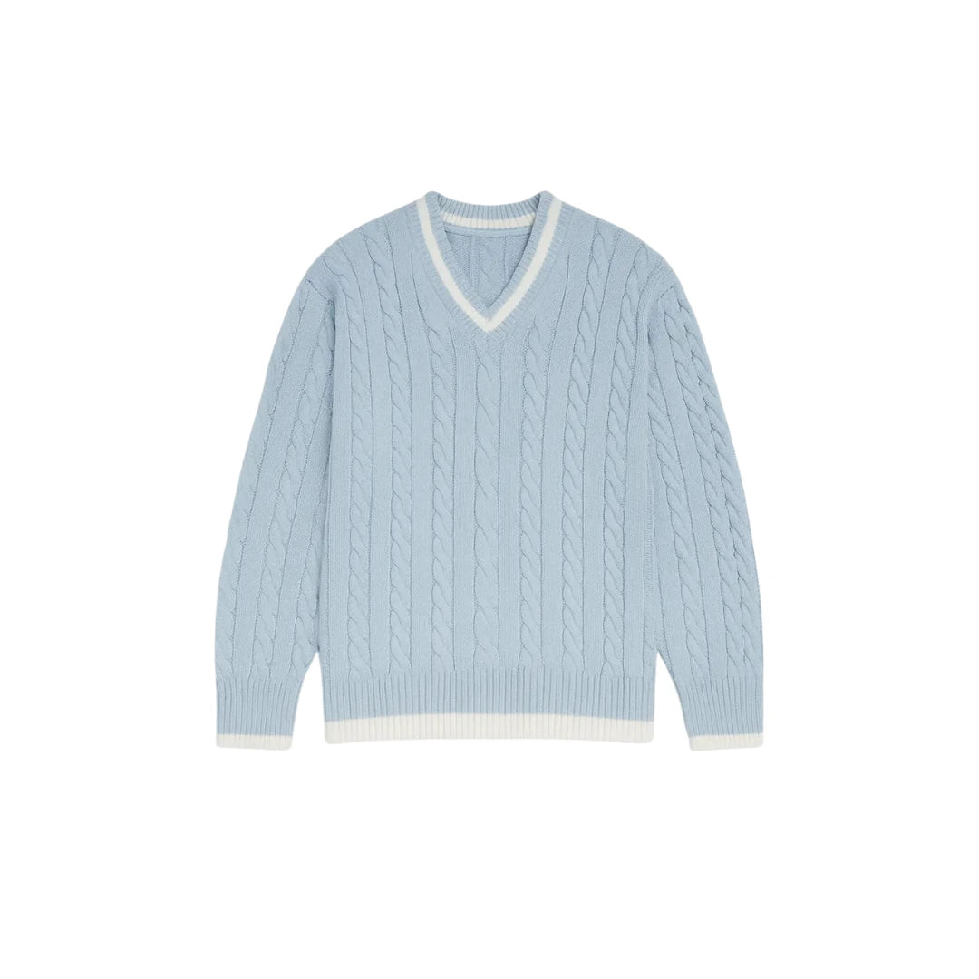 Pull  Col V en Maille