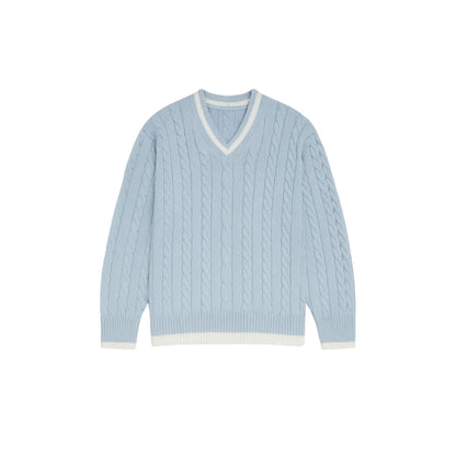 Pull  Col V en Maille