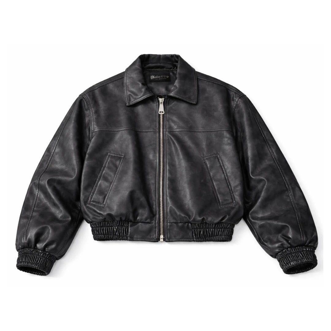 Veste Bomber  en Similicuir Élégante