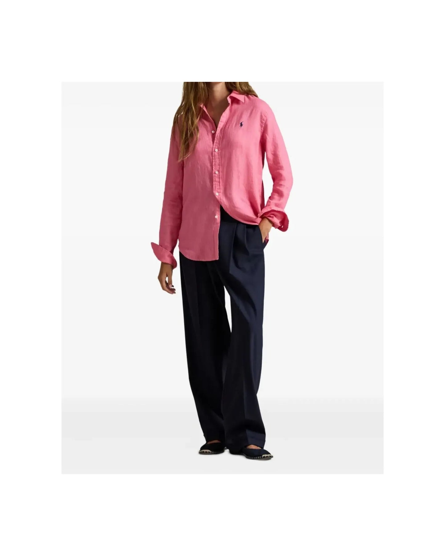 Chemise Homme Polo Ralph Lauren Rose en Lin – Coupe Élégante & Confort Premium