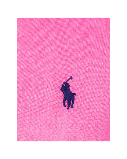 Chemise Homme Polo Ralph Lauren Rose en Lin – Coupe Élégante & Confort Premium