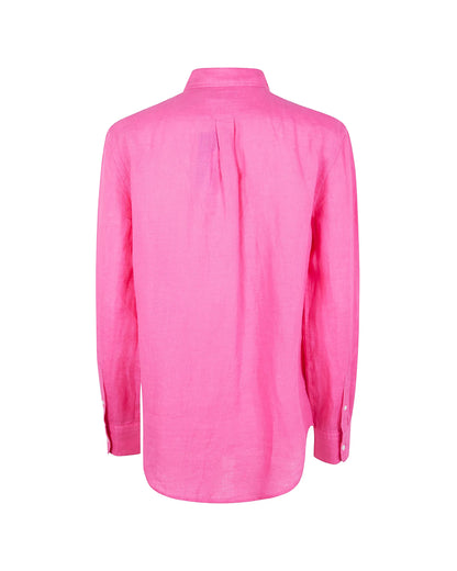 Chemise Homme Polo Ralph Lauren Rose en Lin – Coupe Élégante & Confort Premium
