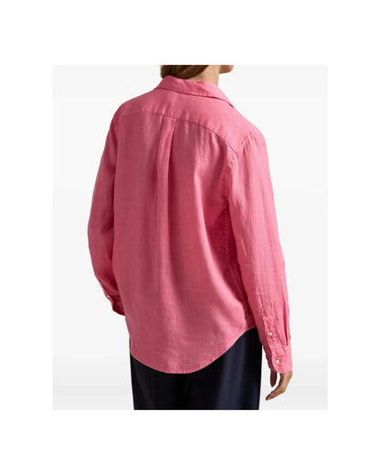 Chemise Homme Polo Ralph Lauren Rose en Lin – Coupe Élégante & Confort Premium