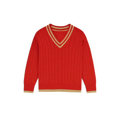 Pull  Col V en Maille