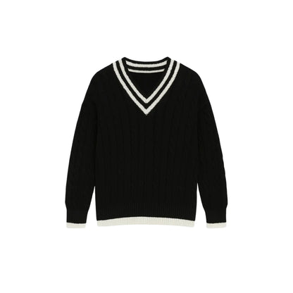 Pull  Col V en Maille